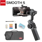 Ручной Стабилизатор Zhiyun Smooth 5, 3-осевой Ручной Стабилизатор фокуса и масштабирования, совместим сSamsungHuaweiXi