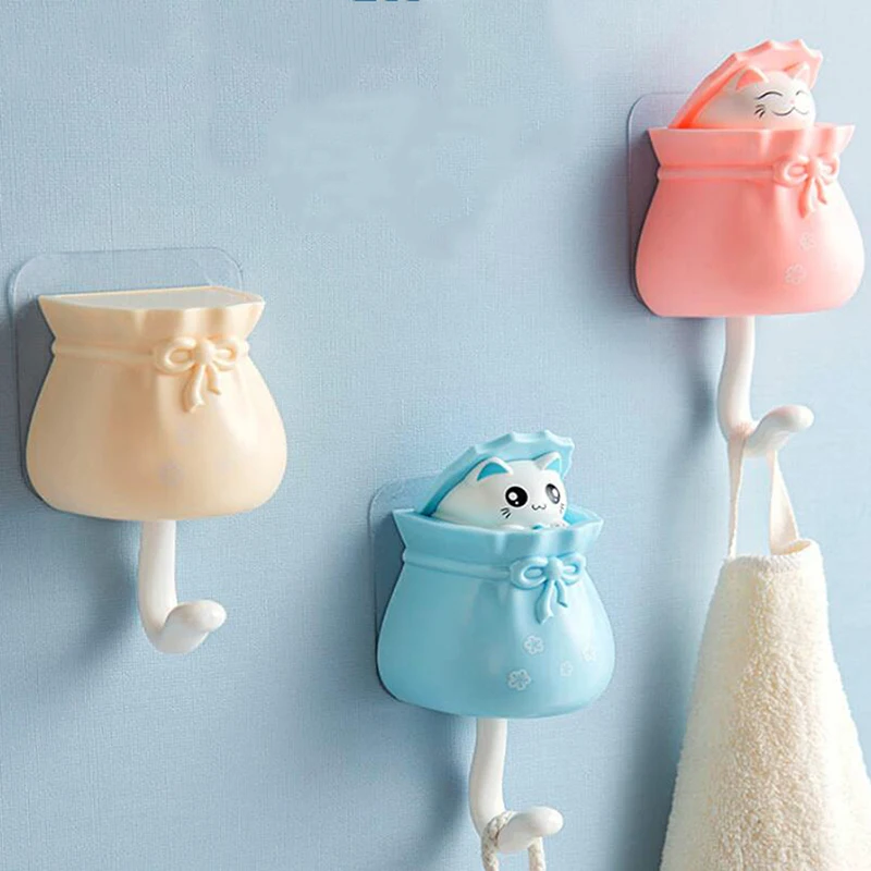 

Family Decorative Hook Cartoon Animal Cute Cat Whiteboard Sticker Refrigerator Kids Gifts Home Decoration Hook
