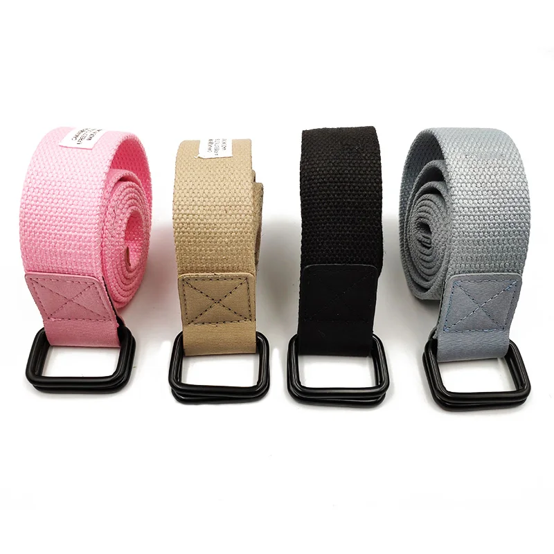 Новый Модный женский плотный холщовый ремень для молодых студентов с двойным
