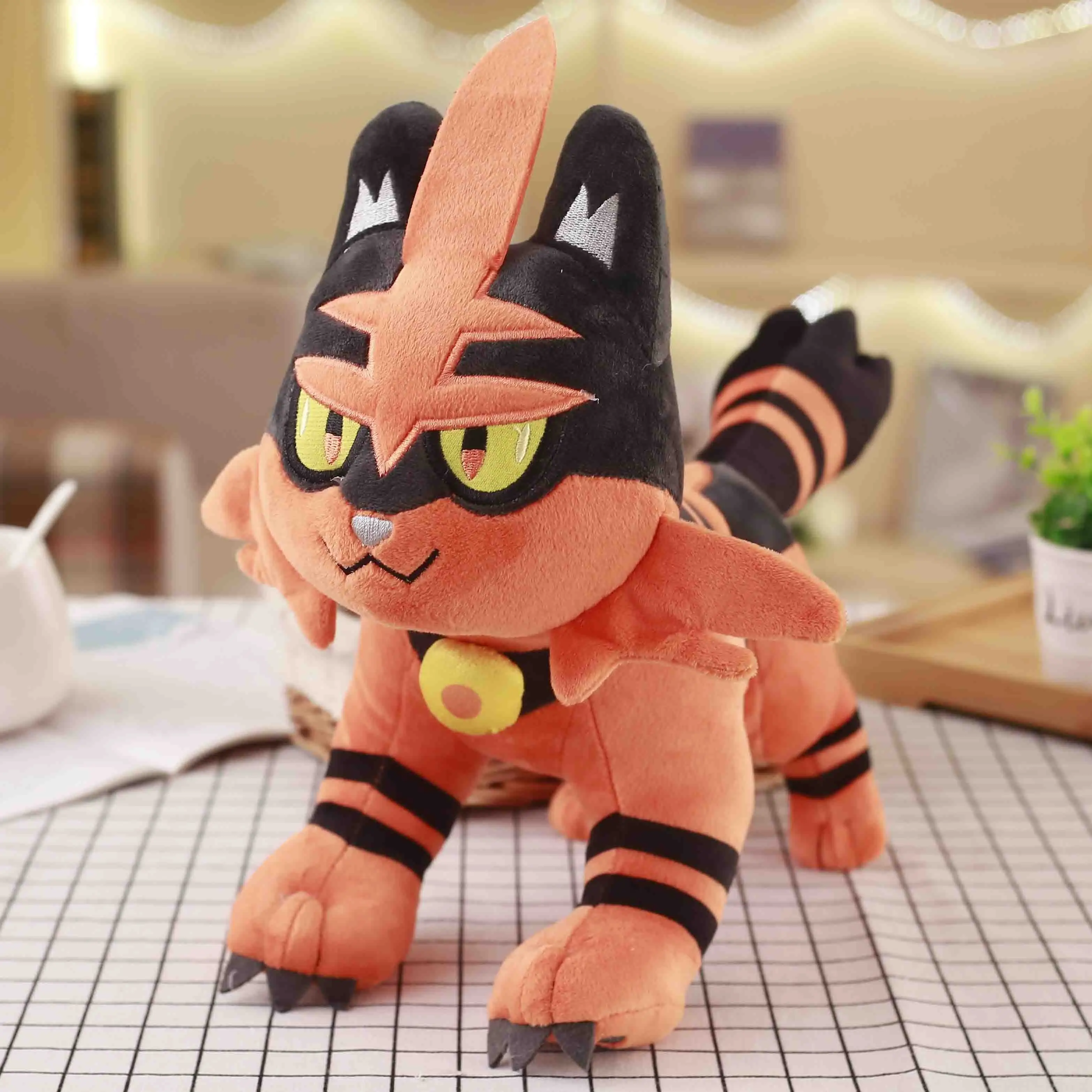 30cm Torracat Детектива Пикачу Jigglypuff чармандер Сквиртл плюшевые игрушки мягкие милые захватные машины куклы для детей Забавный подарок - Цвет: 30cm Torracat