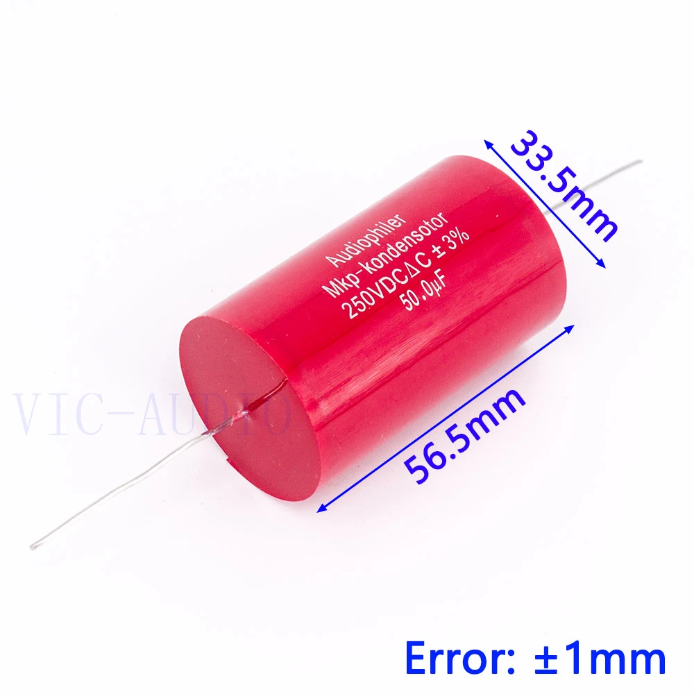 

Конденсатор Audiophiler Mkp конденсатор с алюминиевой крышкой, 50 мкФ 250V DC 3% HI-FI Лихорадка безэлектродный конденсатор аудио конденсатор с алюминиев...