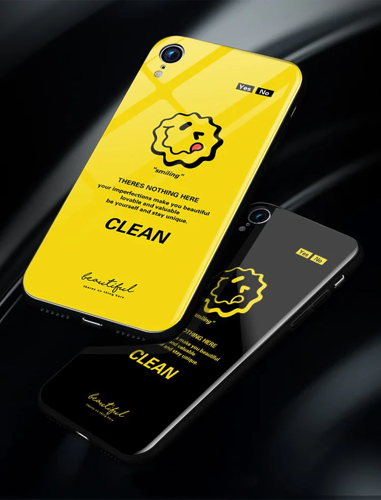 

Iphone Case Trendy Mobile Phone Case Tempered Glass Case for Apple 11Promax Case Iphone12Promax Case Xxr 78Plus Case12Mini Se