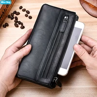 removable soft leather wallet large capacity phone bag for men with card slots for iphonesamsungxiaomimoto case pocket purse