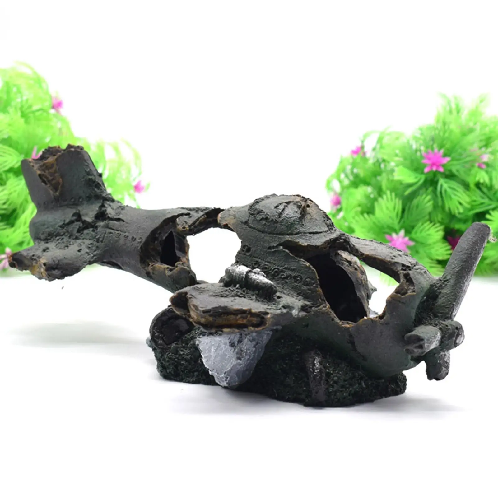 

Resin Aquarium Ornaments Artificial Decorations Simulation Aircraft Wreckage Resin Crafts Fish Tank Landscaping Aquarium Decor