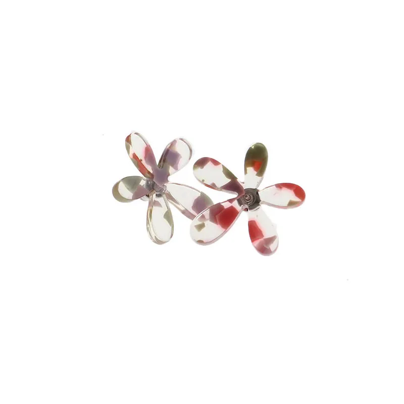 

Mi Dairy Brand Korean Style Versatile Flower Earrings Acetate Acrylic Small Lovely Fashionable Earrings