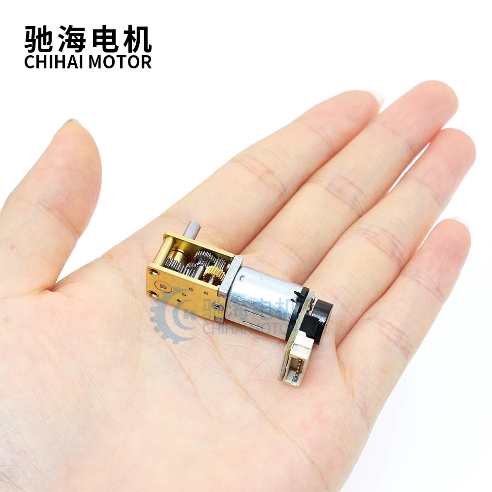 Двигатель ChiHai CHF GW12T N20VA DC 3V 6V 12V Micro Gear Motor с низкой скоростью 7PPR мини редуктор