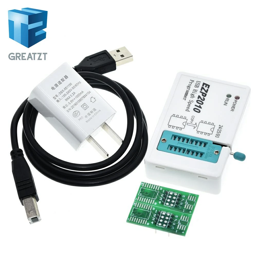 Высокоскоростной USB SPI-программатор GREATZT EZP2010 Поддержка 24 25 93 EEPROM Flash BIOS Chip |