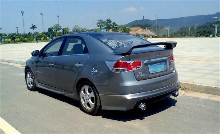 Спойлер для Kia Forte 2010 2013 спортивный спойлер из АБС пластика заднего крыла