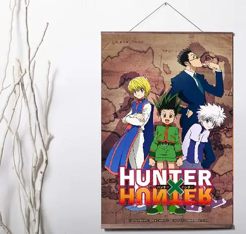Hunter x классический японское аниме искусство печать на холсте постер картина из