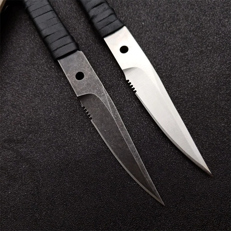 

BS Outdoor Tactical Fixed Blade Knife Camping Hunting knives Self-defense Survival EDC Utility Multifunctional Tool Harpoon