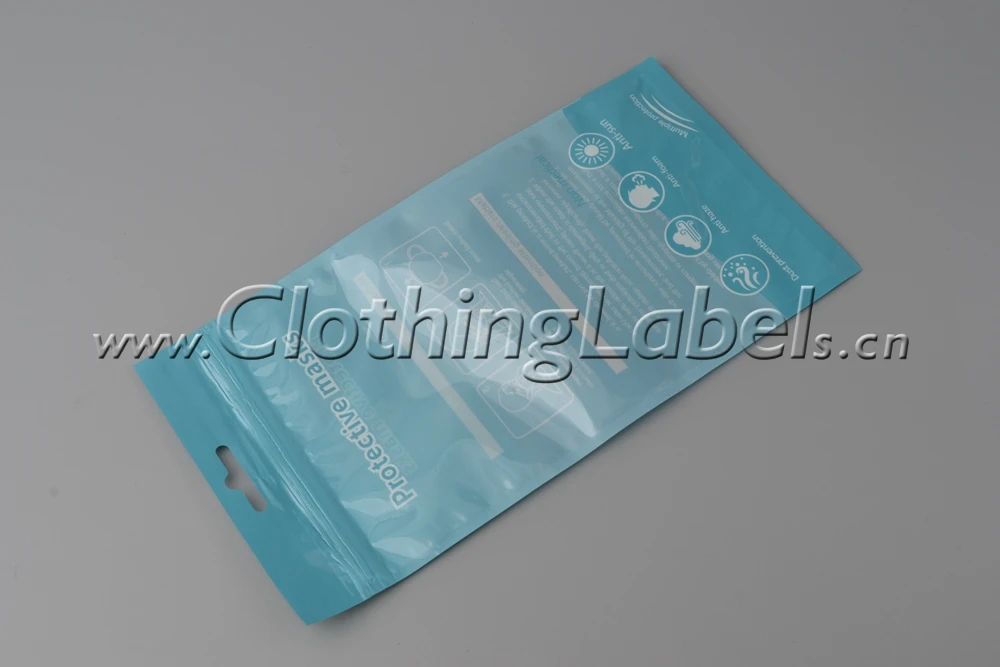 

face mask bag, plastic zipper bag, zipper bag, stock bag, customized bag, non-medical protecttive mask bags, fashion mask bags