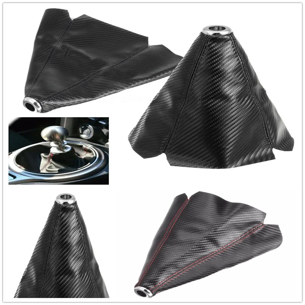 Волоконно кожаная ручка переключения передач автоматическая крышка загрузки