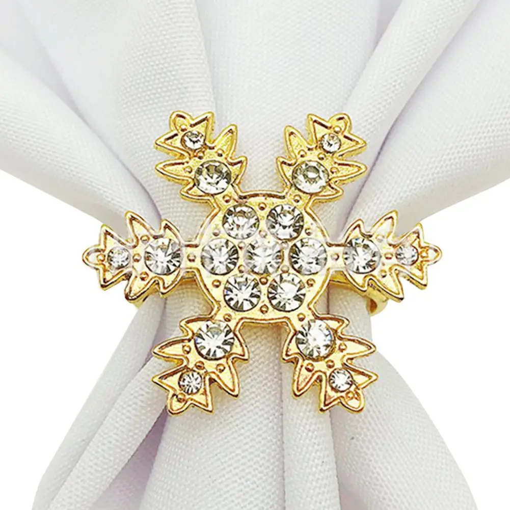 Кольцо для салфеток со снежинками пряжки стульев украшение свадьбы сделай сам