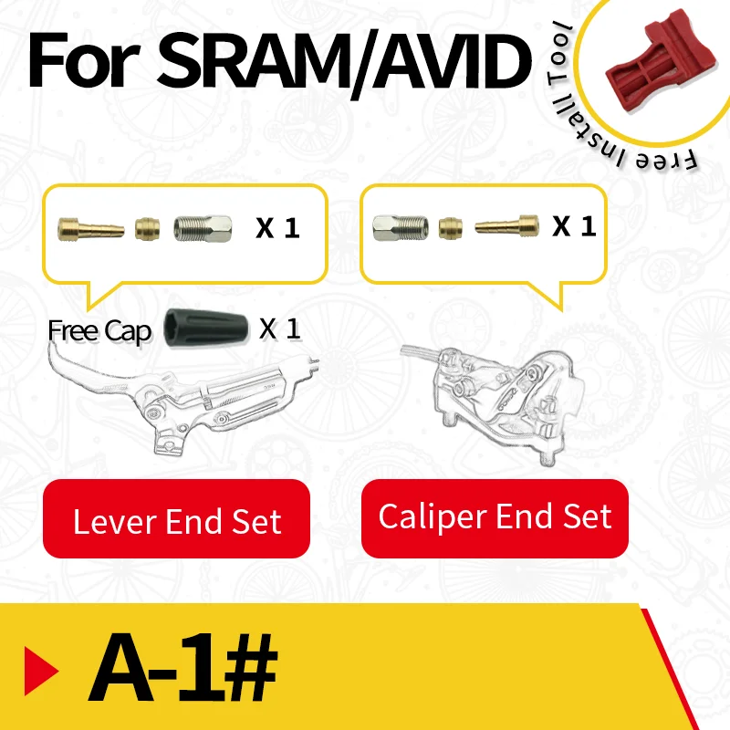 Велосипедный Гидравлический тормозной шланг с игловым соединителем набор