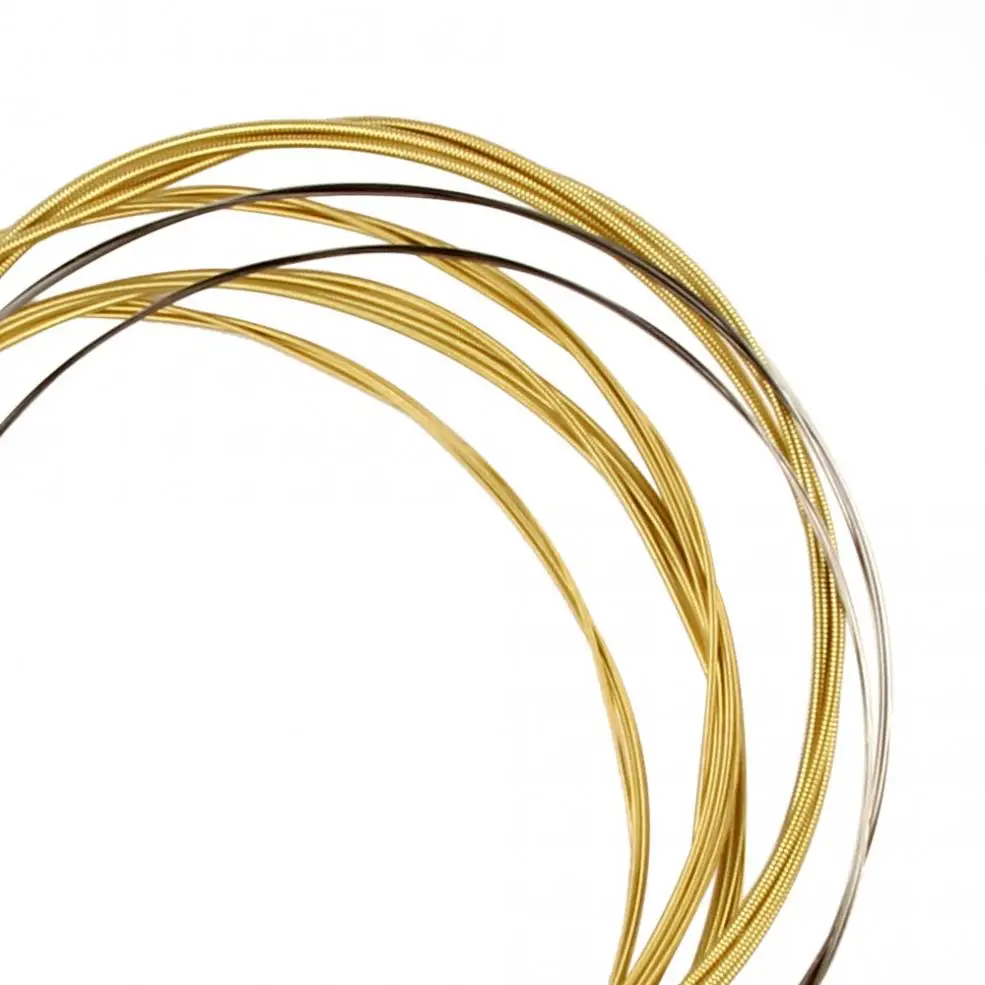

6pcs/set Strong Durability High Carbon Steel Hexagonal Alloy Acoustic Guitar Strings 010-047 Inch Phosphor Bronze Alloy Strings