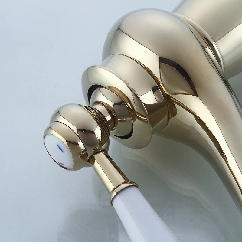 Bathroom Faucet Antique Bronze Finish Brass Basin Sink Solid Faucets Single Handle Water Mixer Taps Bath Crane | Обустройство дома
