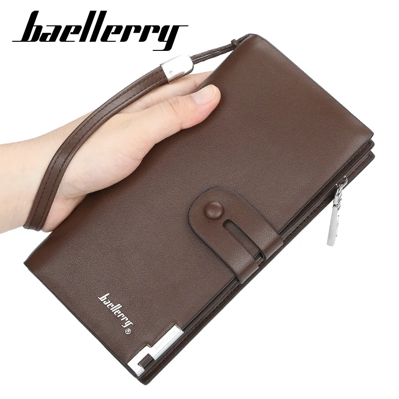 Baellerry мужские кошельки бизнес длинный на молнии большой емкости качественный мужской кошелек с держателем для карт Многофункциональный кошелек для мужчин