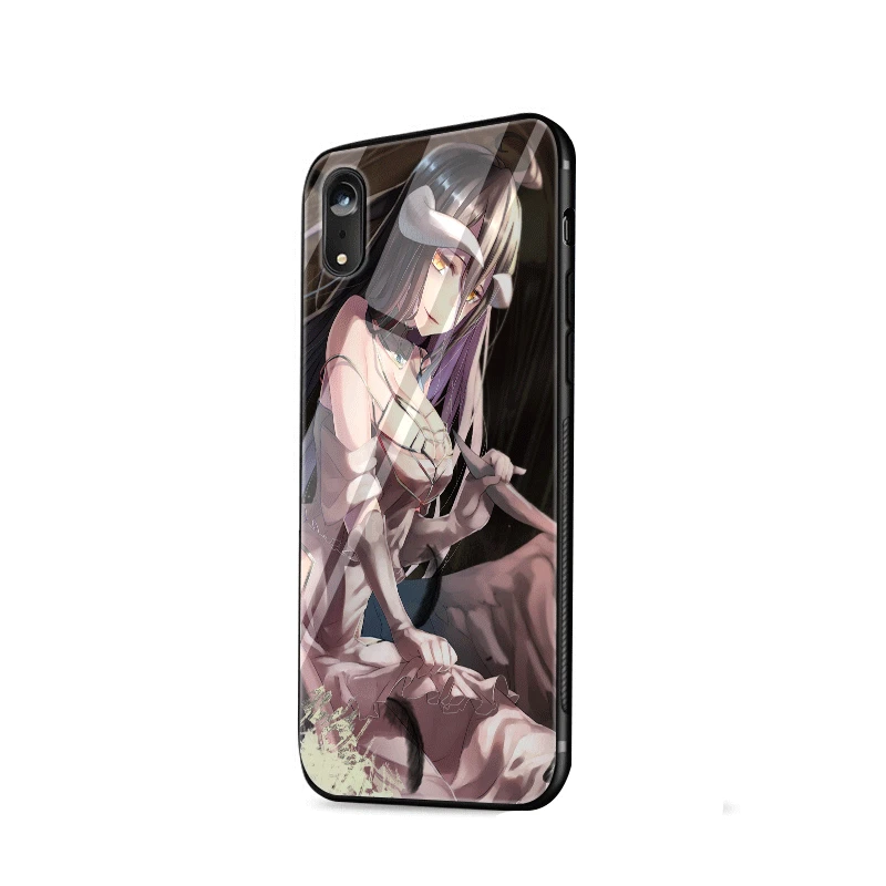 G6 Стеклянный чехол для телефона из ТПУ стекла для Apple iPhone 5 5S SE 6 6S 7 8 Plus XR X XS Max albedo Overlord - Цвет: G6