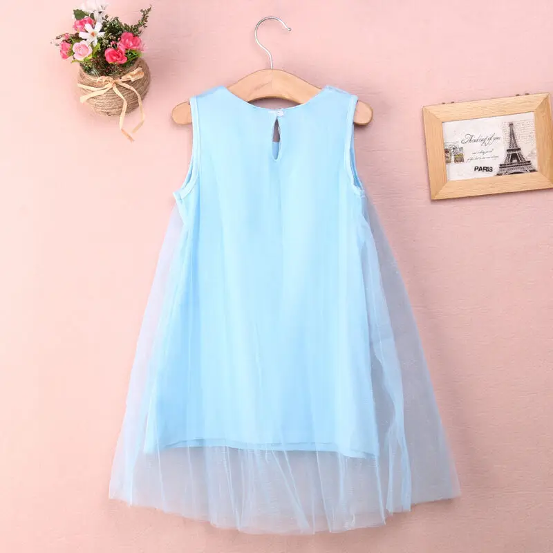 Prettty Girls Cute Toddler Baby Flower Girl Princess Party Dress Bead Tulle Gown Fancy Dresses New Fashion Children | Детская одежда и