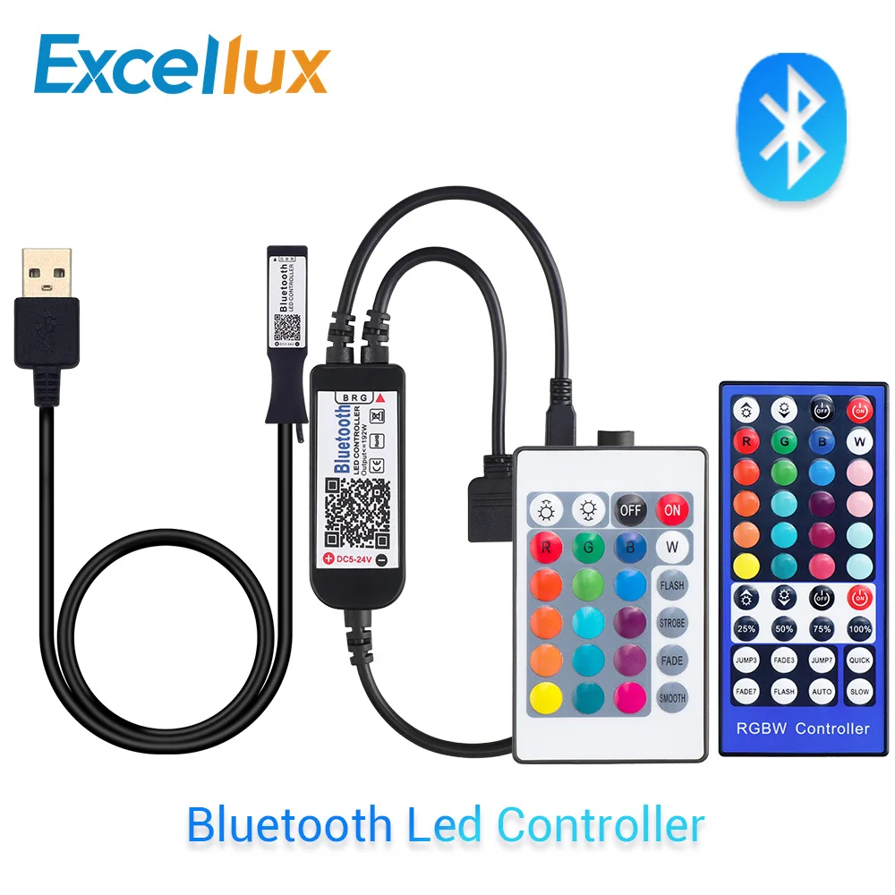 DC5-24V RGB RGBW светодиодный Bluetooth контроллер 24 клавиши 40 клавиш ИК пульт дистанционного управления/приложение управления для RGB/RGBW/RGBWW светодиодный светильник
