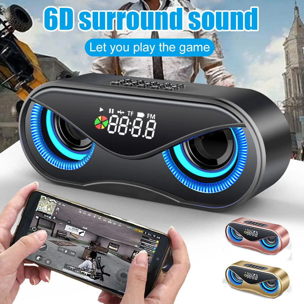 Bluetooth-динамик с совой двойной динамик будильник мини-стереоколонка SGA998 |