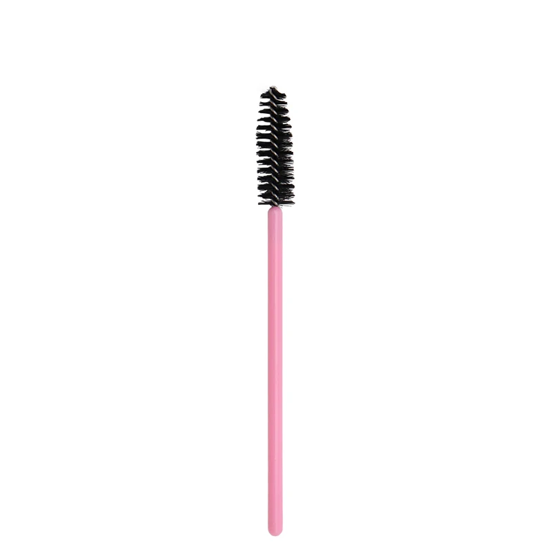50pcs pink black 1/50 шт одноразовые нейлоновые палочки для туши для ресниц синие золотистые синие ручки кисти для ресниц кисти для макияжа Инструменты для наращивания ресниц - Handle Color: 50pcs pink black