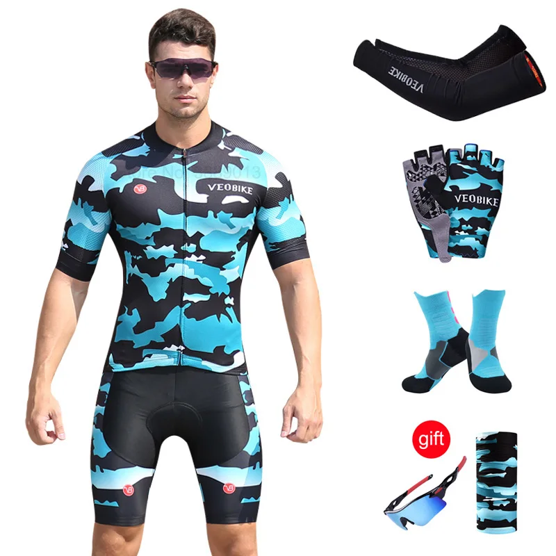 Group 4 Топ качество короткий рукав Велоспорт Джерси наборы Ropa Ciclismo Hombre велосипедная форма быстросохнущая велосипедная Одежда MTB Одежда для велоспорта - Цвет: Group 4