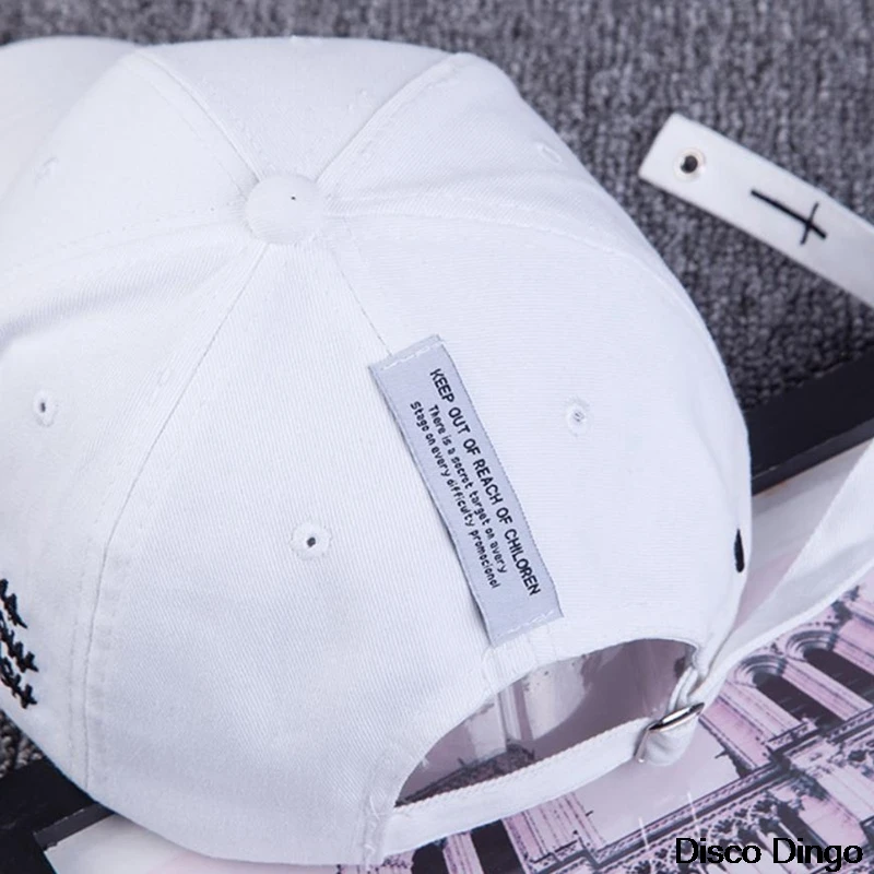 

2021 New Simple Cross Embroidery Baseball Cap Hip Hop Streetwear Black White Hat Outdoor Visor Sun Hats Unisex Cotton Dad Caps