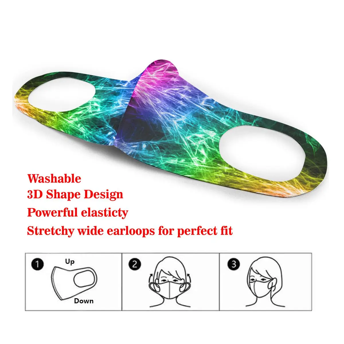 

Effect Of Profusion Lamp Cotton Masks Festive Party Respirator Keep Warm Camouflage Anti Dust Mouth Muffle