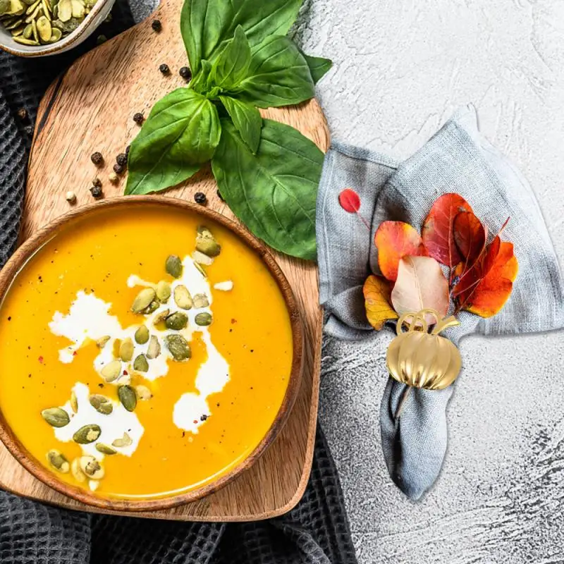 Кольцо для салфеток в форме тыквы ресторана отеля бумажное полотенце