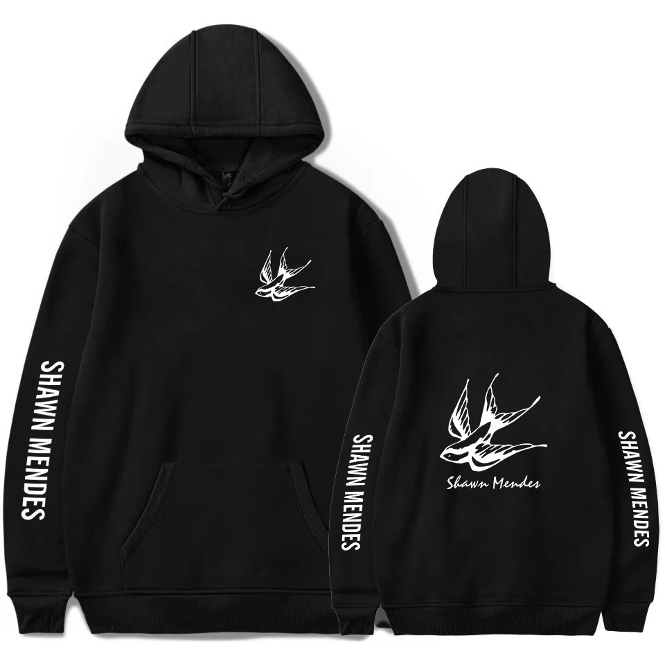 

New Arrival Shawn Mendes HoodiesFashion Hip Hop Hoodie Men Women Sweatshirt Pullovers Fans Favorite Black Casual Hoodies Full
