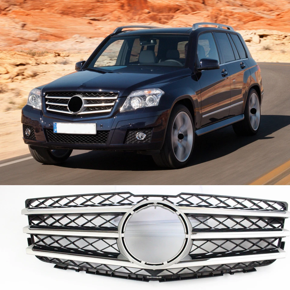 Высококачественные детали корпуса X204 передняя средняя решетка для Mercedes GLK AMG Class