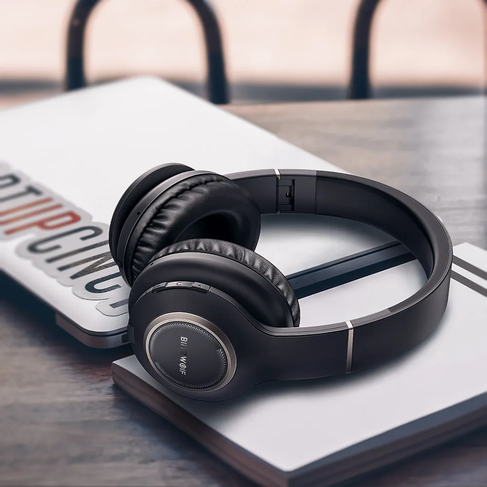BlitzWolf BW-HP0 беспроводные наушники Bluetooth гарнитура складные Накладные наушники с микрофоном для ПК мобильного телефона Mp3