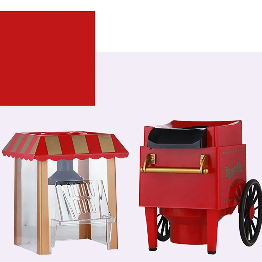 

Retro Vintage Popcorn Machine Cart Movie Theater Electric Popcorn Popper Machine Home DIY Corn Popcorn Maker Baking Tools