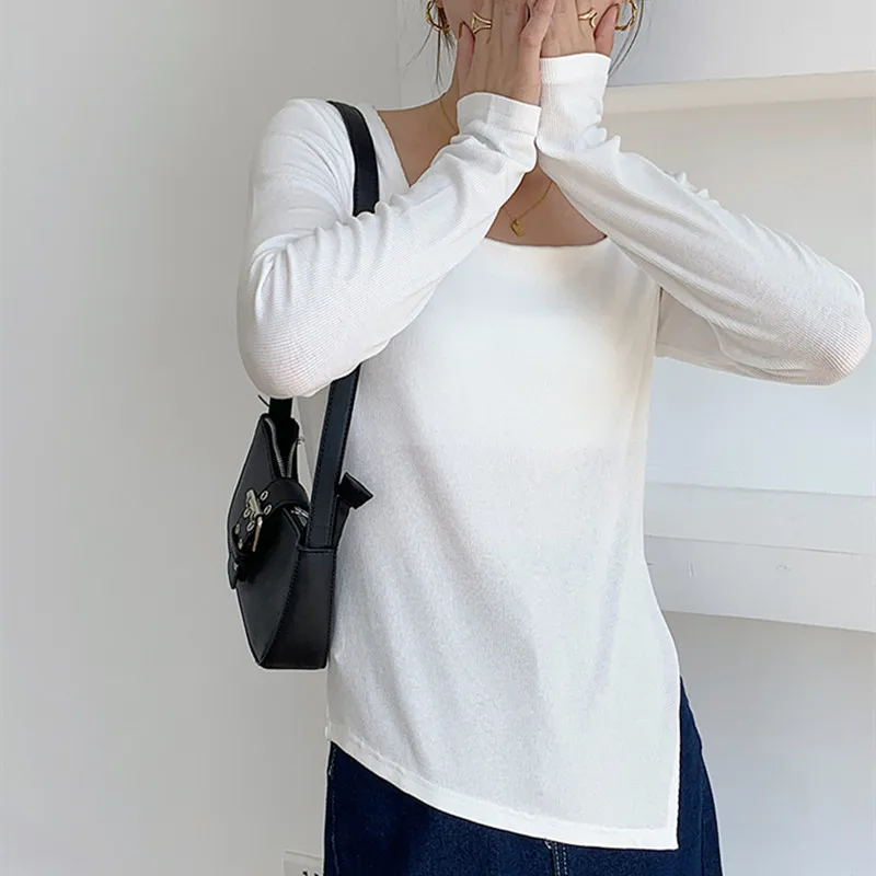 Футболка Alien Kitty Женская с квадратным вырезом модный однотонный Повседневный