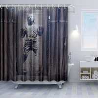 factory han solo in carbonite shower curtain