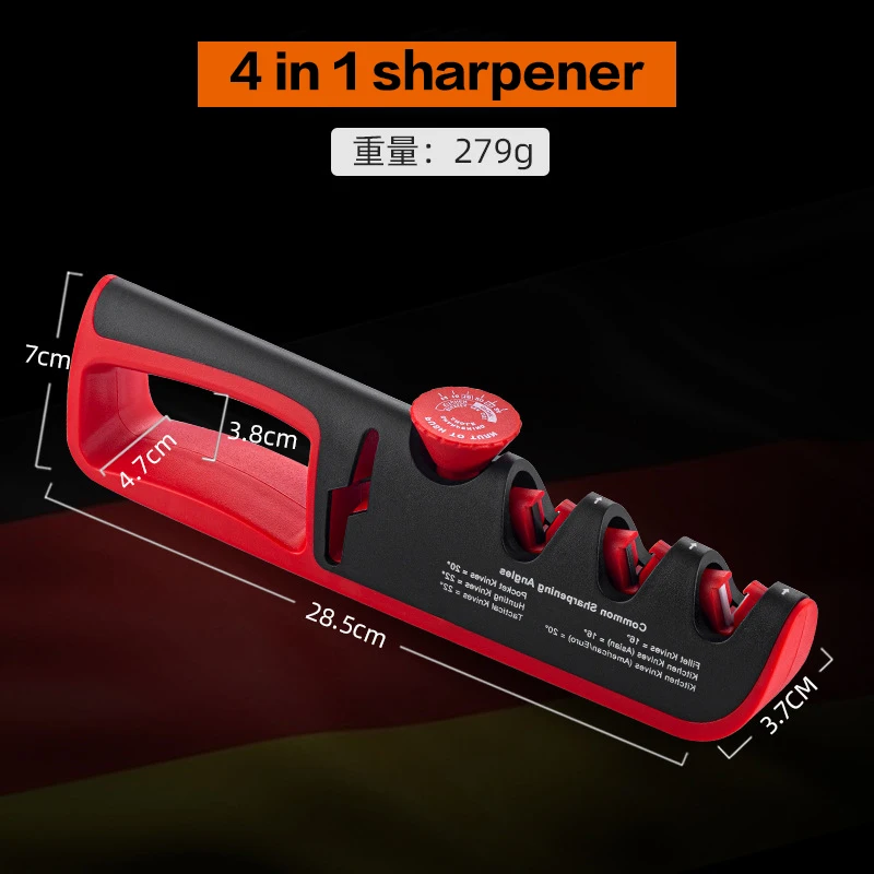 

Multifunctional knife sharpener 4 in 1 adjustable angle sharpening scissors professional grinder sharpening tool