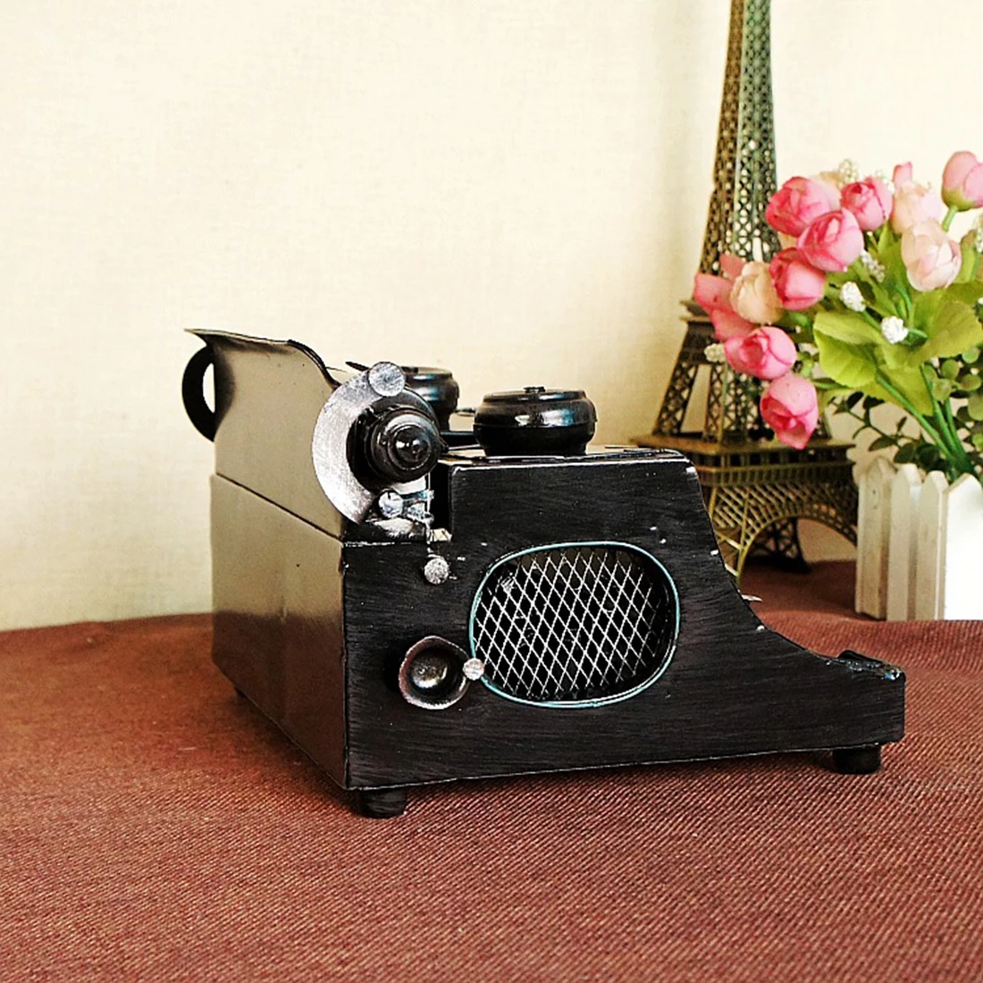 Популярная Ретро модель пишущей машинки металлические украшения художественные