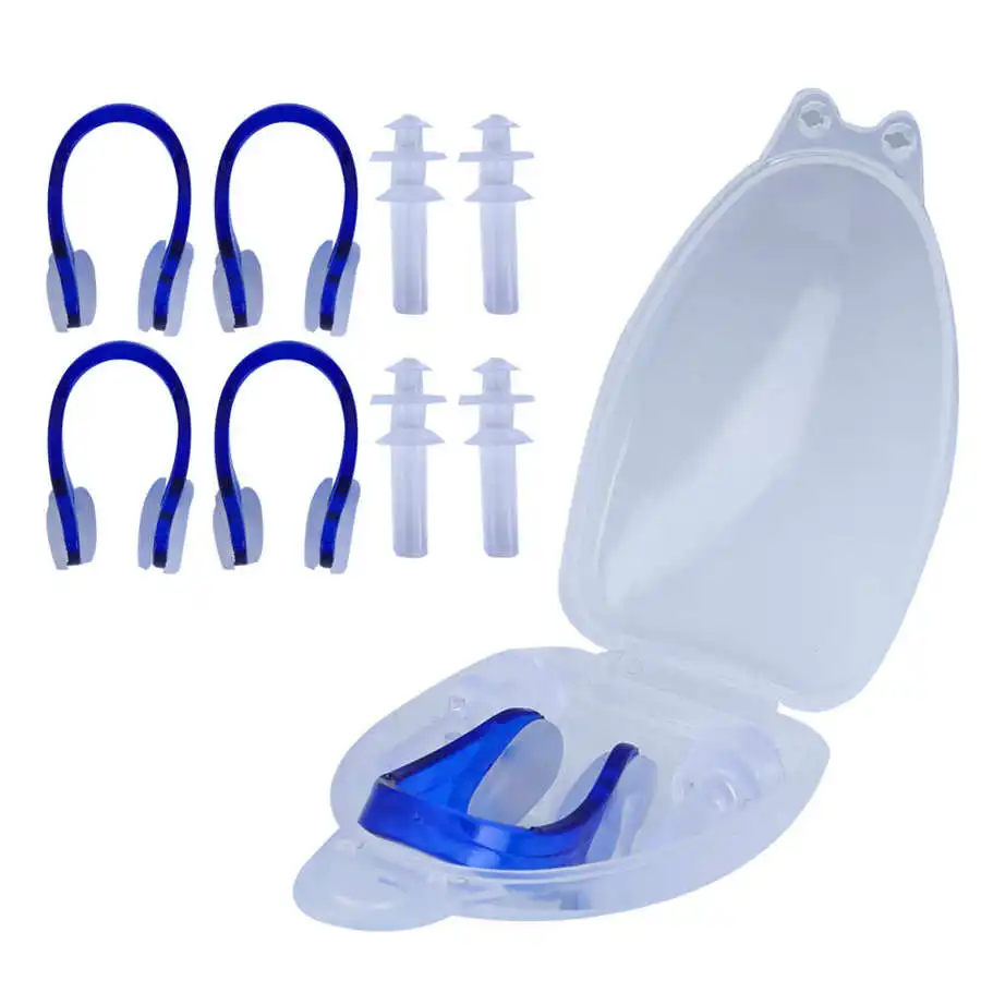 4 шт. мягкие плавающие затычки для ушей зажим носа набор водонепроницаемых