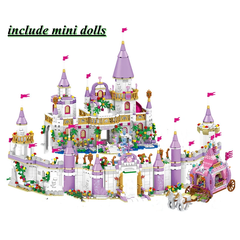 731 шт. строительные блоки для девочек друзей принцессы виндзорский замок Золушка