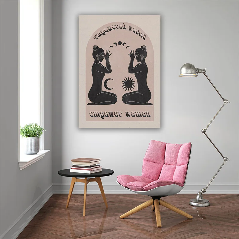 

Bohemian Witchcraft Wall Poster "Empower Women" Inspired Spiritual Prints Feminism Canvas Wall Art Pictures Nordic Home Decor