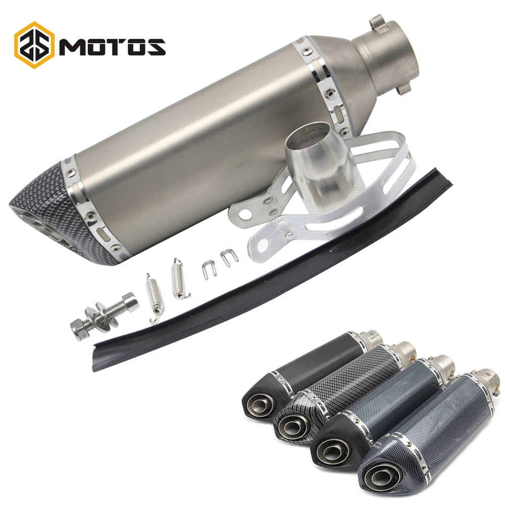 ZS мотоциклы 51 мм Ak Модифицированная выхлопная труба для мотоцикла скутера с дБ