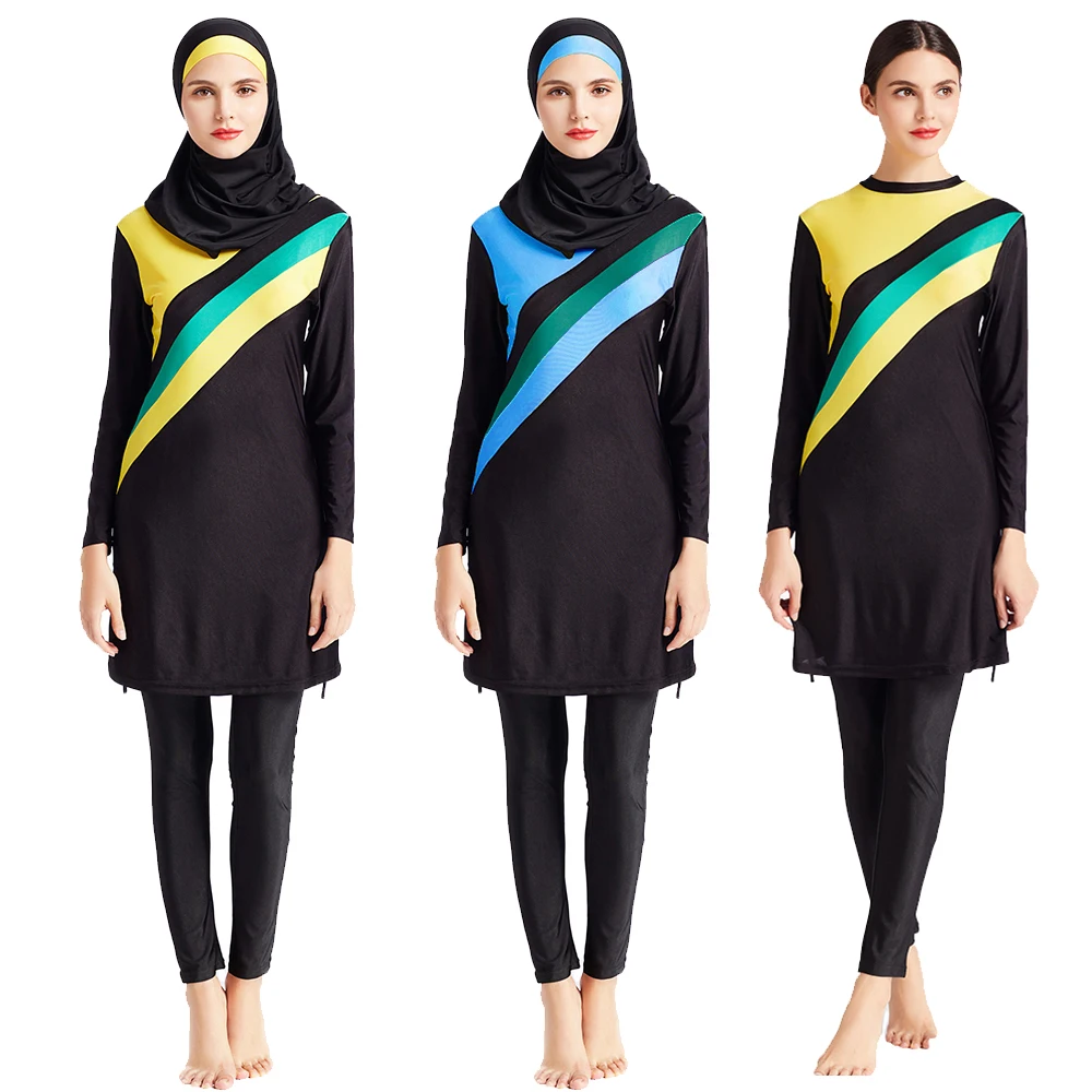 Арабский скромный мусульманский женский купальник Burkini с полным покрытием ислам
