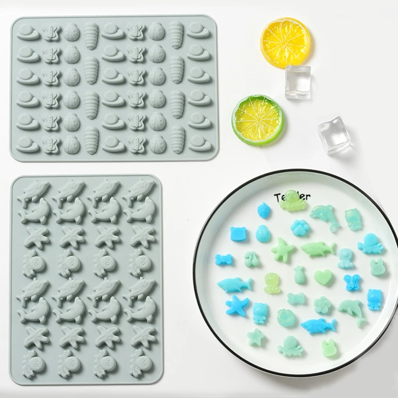 Meibum Party Dessert Fruit Gummy Molds Silicone Vitamin Candy Moulds With Droppers DIY Chocolate Mold Sugarcraft Baking Tools | Дом и сад