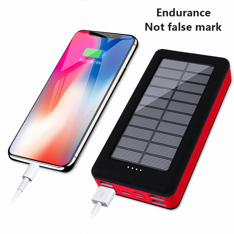 80000mah solar power bank fast charging large capacity portable travel emergency mobilephone charger for iphone xiaomi samsung free global shipping