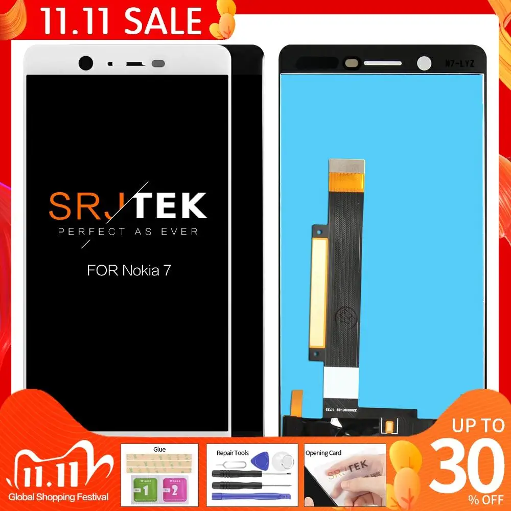 

Original 1920x1080 5.2" IPS Screen For NOKIA 7 LCD Display N7 Touch Screen Digitizer Assembly Replacement Parts