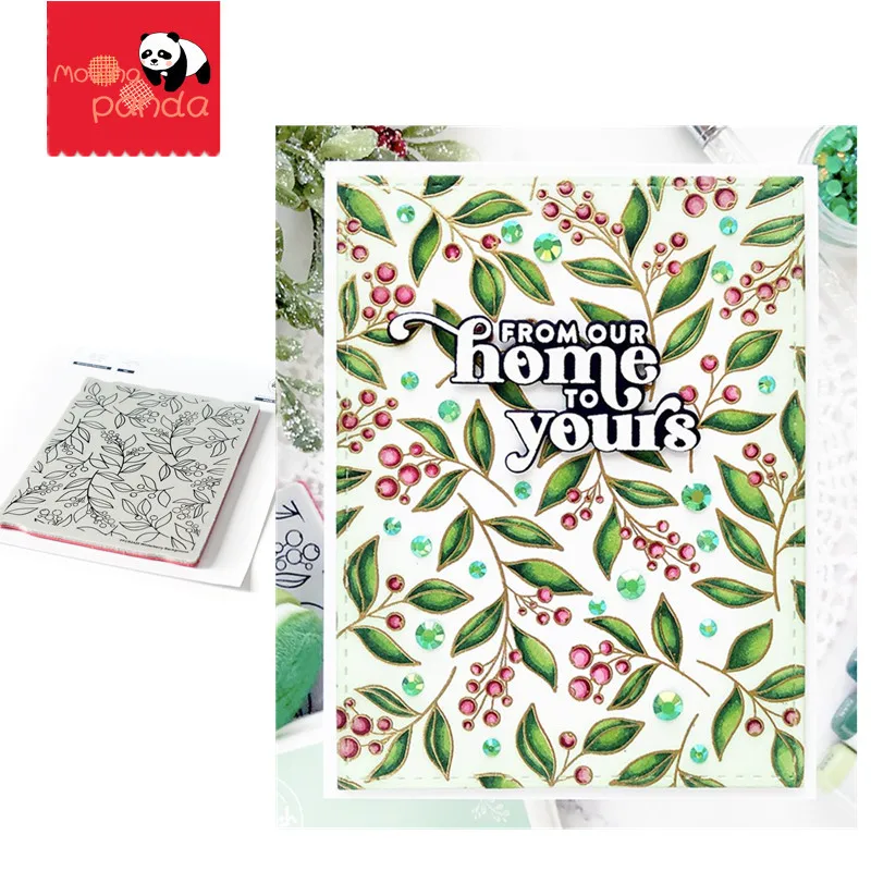 

WINTERBERRY Metal Cutting Dies and Stamps for DIY scrapbook stamp / photo album decoration embossed DIY paper card