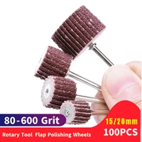 100pcs rotary tool sanding flap polishing wheels without shaft sanding disc shutter polishing wheel