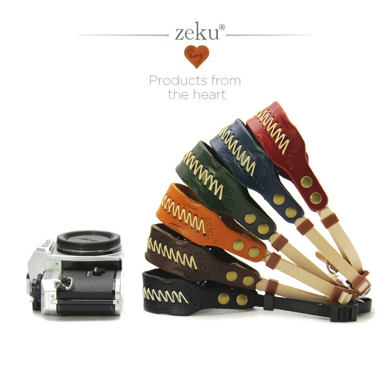 

Retro Hand-made Leather Camera Hand Wrist Strap Stylish Soft Comfort for Canon Nikon Sony Pentax Olympus Panasonic DSLR / SLR