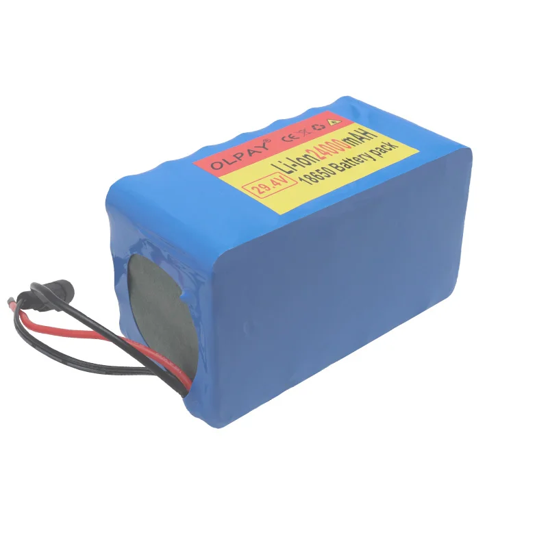 

29.4V 7S4P 24000mAh high power 24AH 18650 Lithium Battery pack with BMS 29.4V Electric bicycle electric car backup power